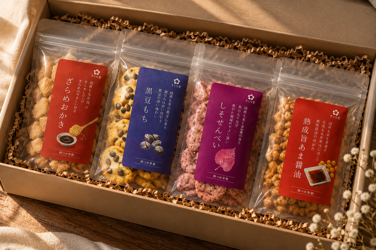 Japanese Rice Cracker Selection